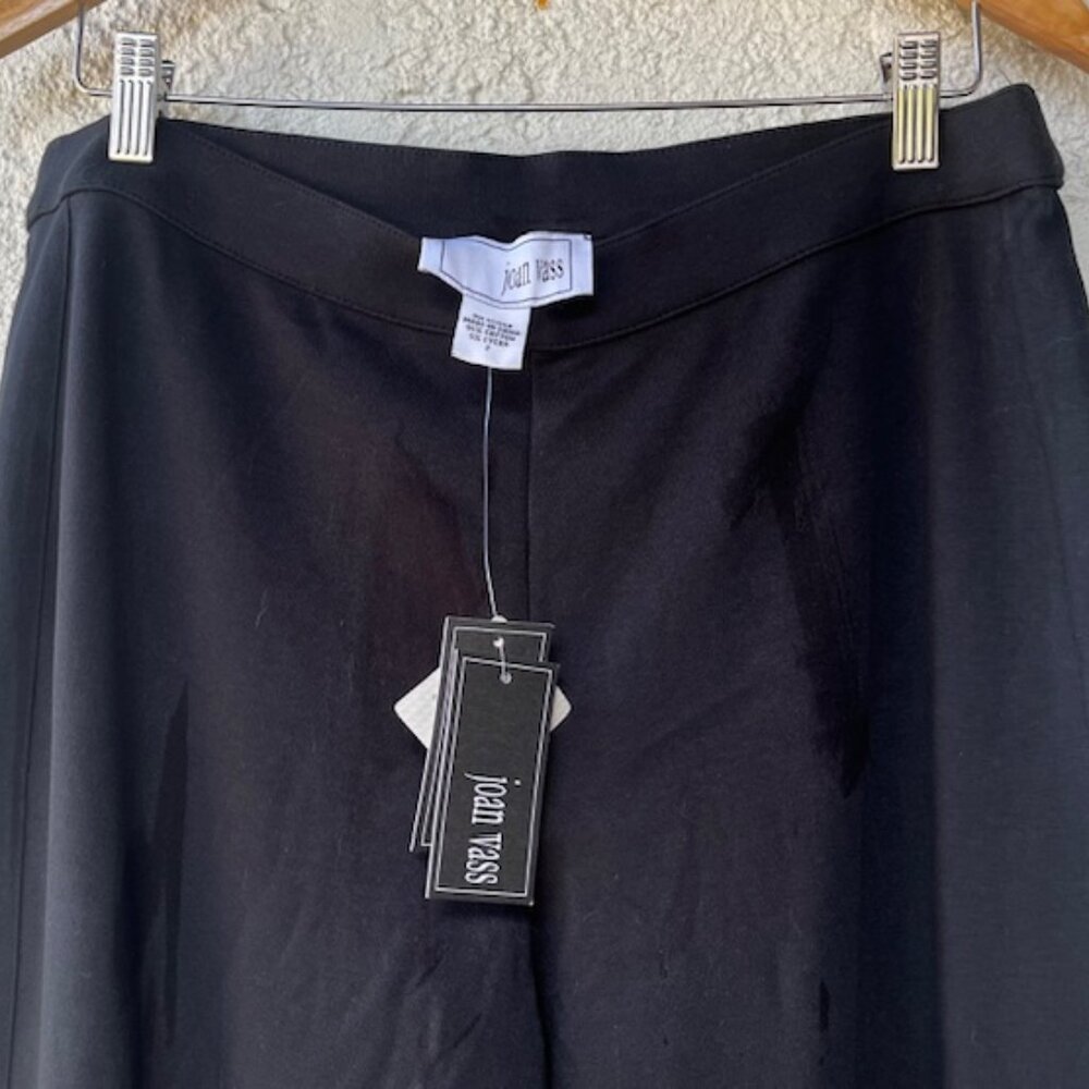 Joan Vass Stretch-Interlock Cotton Wide-Leg Pant – new with tags - Picture 2 of 4